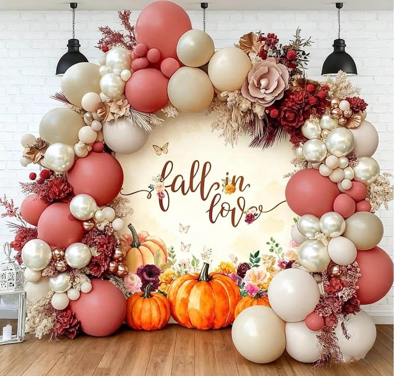 Dusty Pink Cream White Balloon Garland Double Stuffed Rose Pink Sand White Pearl Balloons Blush Beige Nude Balloon Arch Kit for Baby Shower
