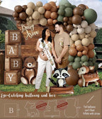 Woodland Animals Baby Shower Decoration Party Supplies, Forest Animal Neutral Gender Reveal Party Decorations, Backdrop Balloon Arch Box…