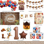 My First Rodeo Decorations Boy, First Rodeo Birthday Decorations, Western Cowboy 1st Birthday Party Decorations, This is My First Rodeo