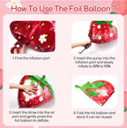 Strawberry Birthday Party Decorations with Pink Fringe Curtain Happy Birthday Banner Pink Red Sand White Balloons for Strawberry Themed