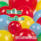 Sesame Friends Birthday Party Supplies Party Decorations Set Include Banner Backdrop red blue Balloon Garland Arch Kit stickerfor Boys Girls