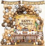 Cowboy Birthday Party Decorations, Western Cowboy Birthday Decorations, Wild West Rodeo Party Supplies for Boys, Backdrop Balloon Garland