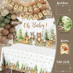 Woodland Animals Baby Shower Decoration Party Supplies, Forest Animal Neutral Gender Reveal Party Decorations,Backdrop Balloon Box Mom to Be