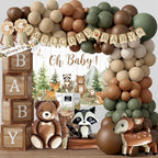 Woodland Animals Baby Shower Decoration Party Supplies, Forest Animal Neutral Gender Reveal Party Decorations,Backdrop Balloon Box Mom to Be