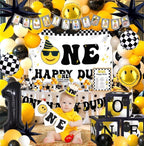 One Happy Dude Birthday Decorations, One Happy Dude 1st Birthday Decorations, Backdrop Balloon Garland Monthly Photo Highchair Banner