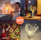 Firework Lights Waterproof Hanging, 200 LED Battery Operated Decorative String Lights Outdoor for Wedding, Party, Backyard, Patio Indoor