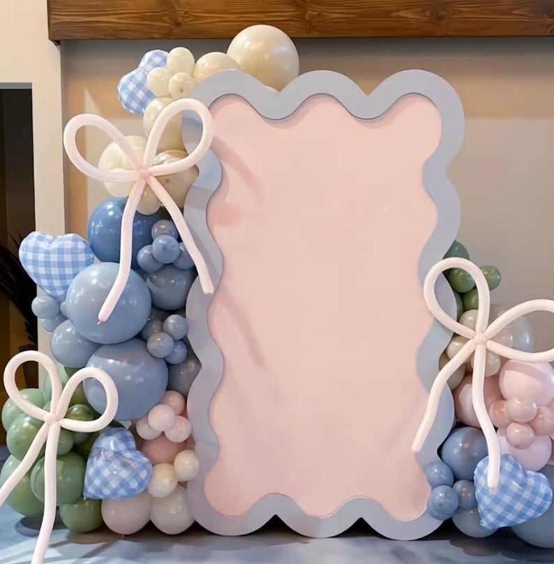 Silly Goose Balloon Arch Kit, Pink Blue Green Latex Balloon Garland Kit Gingham Heart Foil Balloons for Boys Girls Goose Birthday Party