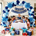 Blue Balloon Arch Kit Garland, Chrome Blue Light Navy Blue Confetti Balloons for Birthday Baby Shower 2026 Graduation Bridal Shower Wedding