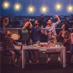 Firework Lights Waterproof Hanging, 200 LED Battery Operated Decorative String Lights Outdoor for Wedding, Party, Backyard, Patio Indoor