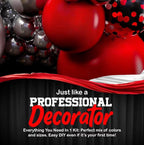 ALL-IN-1 Red Black and White Balloon Arch Kit for Red and Black Birthday Party Decorations – Reds and Blacks Balloons for Graduation ,Prom