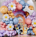ALL-IN-1 Blue Balloon Arch Kit with BONUS Bone & Daisy Balloons for Birthday Decoration Girl - Pastel Balloons Garland for Blue Party Decor