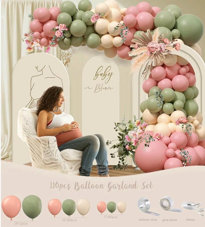 Baby in Bloom Baby Shower Decorations Party Supplies, Spring Wildflower Baby Shower Decorations, Mom to Be Decoration, It’s a Girl Decor