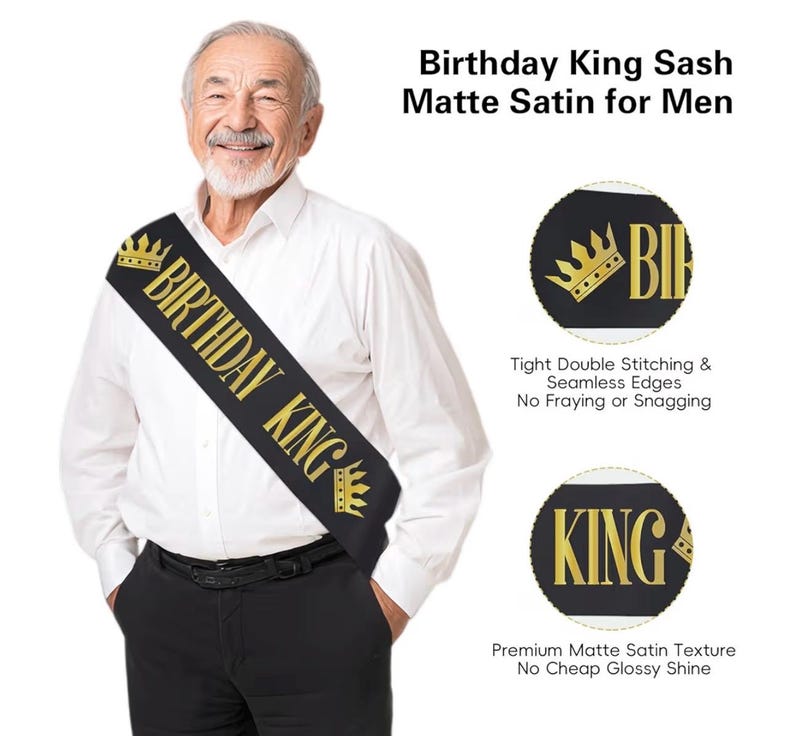 90th Birthday Decorations for Men, Black Gold Back in 1936 Party Supplies Kit with Banner, Backdrop, Sash, Balloons, Cake Topper & Honeycomb