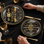 266pcs 60th Birthday Decorations for Men, Worry-free One-stop Set for 25 People, Includes Thickened Plates Cake Topper and Curtains