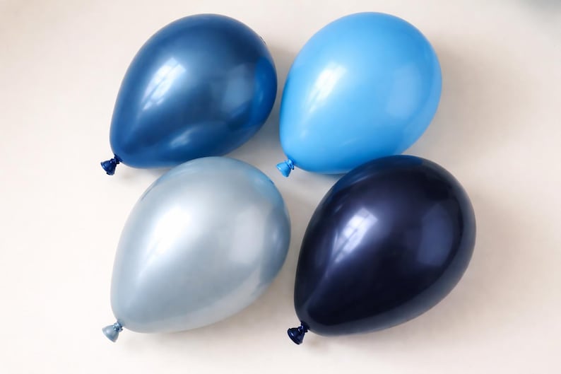 Navy Blue Balloon Garland Arch Kit Double Stuffed Royal Blue Balloons Different Sizes for Birthday Baby Shower Graduation Bridal Prom Party
