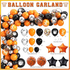 Basketball Birthday Party Decorations, Basketball Themed Party Decorations Supplies Include Balloon Arch Kit Banner Cake Topper Backdrop