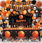 Basketball Birthday Party Decorations, Basketball Themed Party Decorations Supplies Include Balloon Arch Kit Banner Cake Topper Backdrop