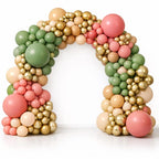 Sage Green Pink Gold Balloon Garland Kit, Dusty Rose Nude Balloon Arch for Baby Shower, Birthday, Bridal Shower Decor