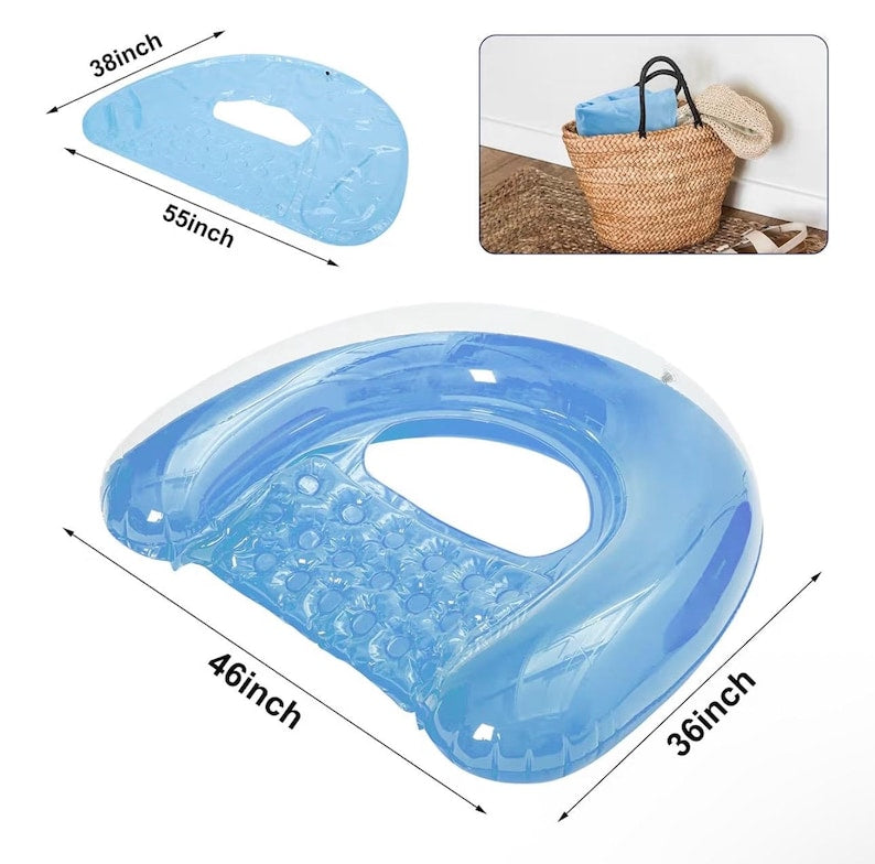 4 Pack Pool Floats Adult, PuppyuWill Pool Float Chairs, 52" X 38" X-Large Size, Dopamine Colors, Drifter, Chair, Hammock 3-in-1 Inflatable