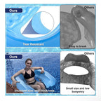 4 Pack Pool Floats Adult, PuppyuWill Pool Float Chairs, 52" X 38" X-Large Size, Dopamine Colors, Drifter, Chair, Hammock 3-in-1 Inflatable