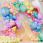 ALL-IN-1 Ice Cream Balloon Arch Kit with BONUS Ice Creams & Sprinkle Balloons for Ice Cream Party Decorations - Candyland Balloon Arch