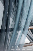 Wedding Chair Sashes Cover Aisle Decorations Draping Fabric Wrinkle-Free with Tie 16 Pcs Dusty Blue & Navy for Party Ceremony Reception