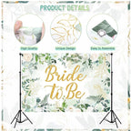 Bridal Shower Decorations, Sage Green Bachelorette Party Decorations Bride to Be Banner Backdrop Sash Veil Confetti Foil Balloons Tassel