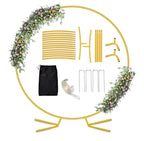 6.6FT Balloon Arch Stand,Metal Round Arch Backdrop Stand for Parties,Circle Balloon Arch Frame Wedding Arches with Upgrade base for Ceremony