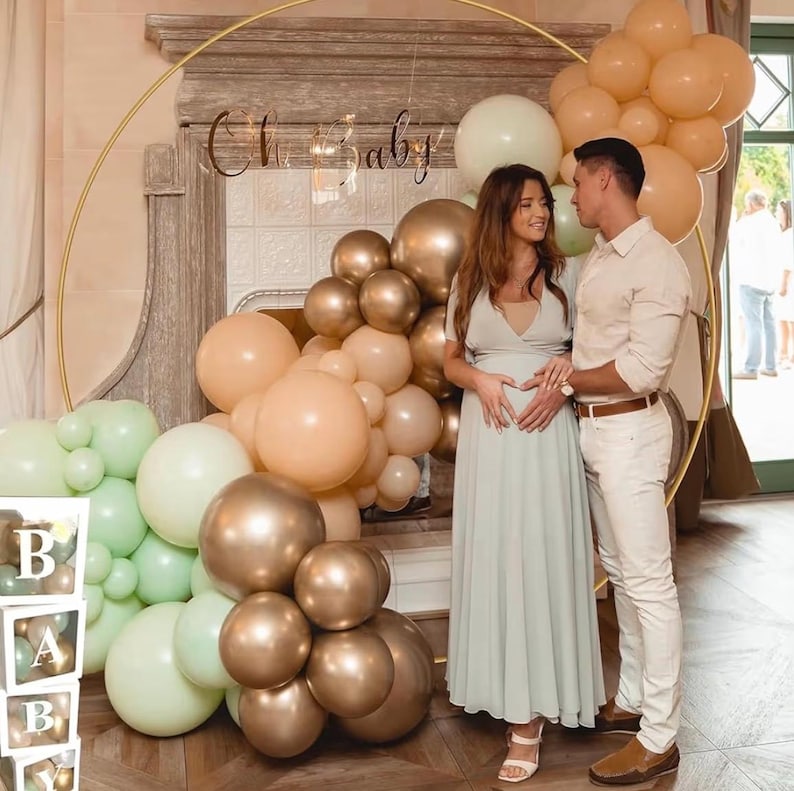 6.6FT Balloon Arch Stand,Metal Round Arch Backdrop Stand for Parties,Circle Balloon Arch Frame Wedding Arches with Upgrade base for Ceremony