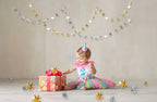 Silver Star Garland Party Decorations Kit 3D Stars Metallic Bunting Banner for Holiday Xmas Birthday Wedding Baby Shower Hanging Decorations