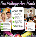 301pcs Disco Party Decorations for 70s, All-in-one 70s Party Decorations for 25 Guests, with No-DIY Banner Thick Plates and Disco Balloon
