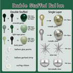 Emerald Green Gold Balloons Dark Green Silver Gold Balloon Arch Dusty Green Balloon Garland Kit for Graduation Birthday Wedding Anniversary