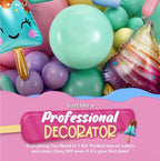 ALL-IN-1 Ice Cream Balloon Arch Kit with BONUS Ice Creams & Sprinkle Balloons for Ice Cream Party Decorations - Candyland Balloon Arch