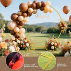 6.6FT Balloon Arch Stand,Metal Round Arch Backdrop Stand for Parties,Circle Balloon Arch Frame Wedding Arches with Upgrade base for Ceremony