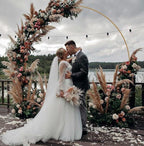 6.6FT Balloon Arch Stand,Metal Round Arch Backdrop Stand for Parties,Circle Balloon Arch Frame Wedding Arches with Upgrade base for Ceremony