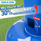8.5 x 6.2 Ft Outdoor Sprinkler for Kids Age 3-7 Years Old - 250th Anniversary Eagle Arch Inflatable Kid Sprinklers for Yard - Water Park