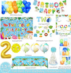 Pool Party Decorations, Two the Pool Party Decorations, 2nd Birthday Supplies with Two Cool Backdrop,Balloon Garland, Boxes for Summer Beach