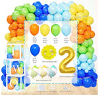 Pool Party Decorations, Two the Pool Party Decorations, 2nd Birthday Supplies with Two Cool Backdrop,Balloon Garland, Boxes for Summer Beach